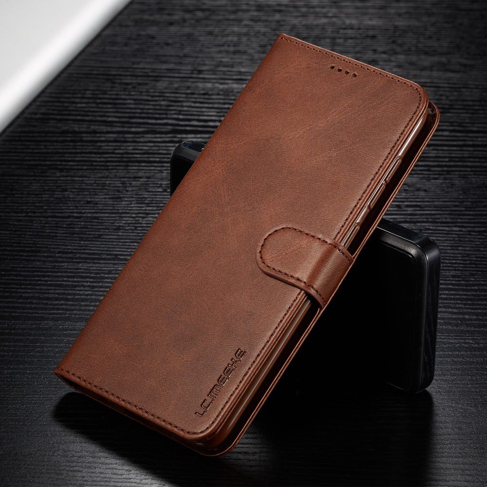 Samsung Galaxy A70 Stand Portemonnee Bookcase Hoesje Donkerbruin afbeelding 10