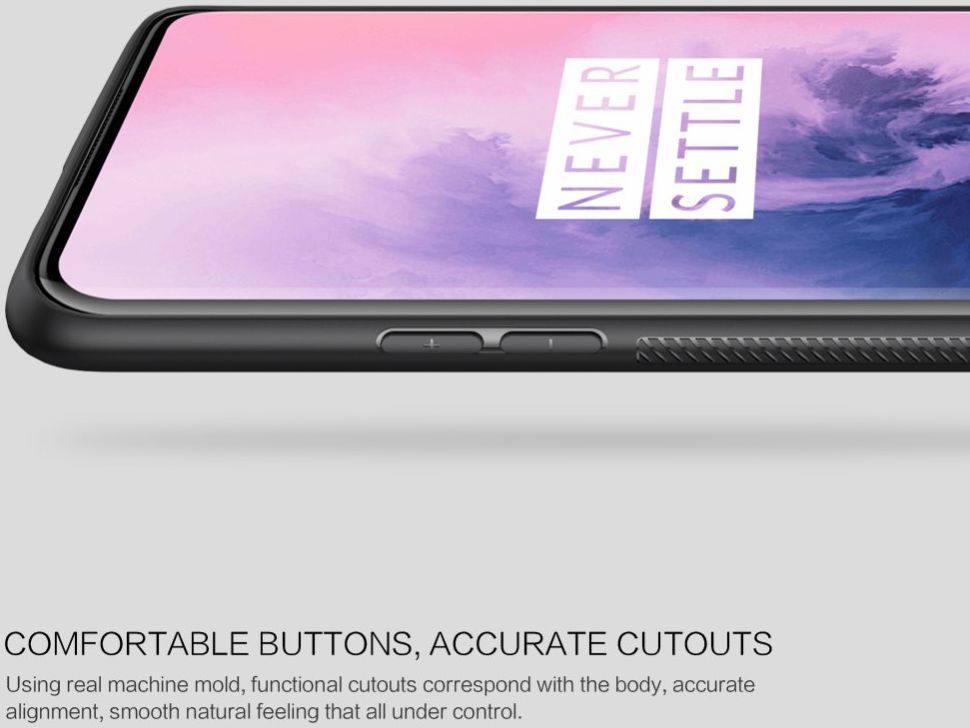 Nillkin Striped Hybride Hoesje OnePlus 7 Pro Zwart afbeelding 10