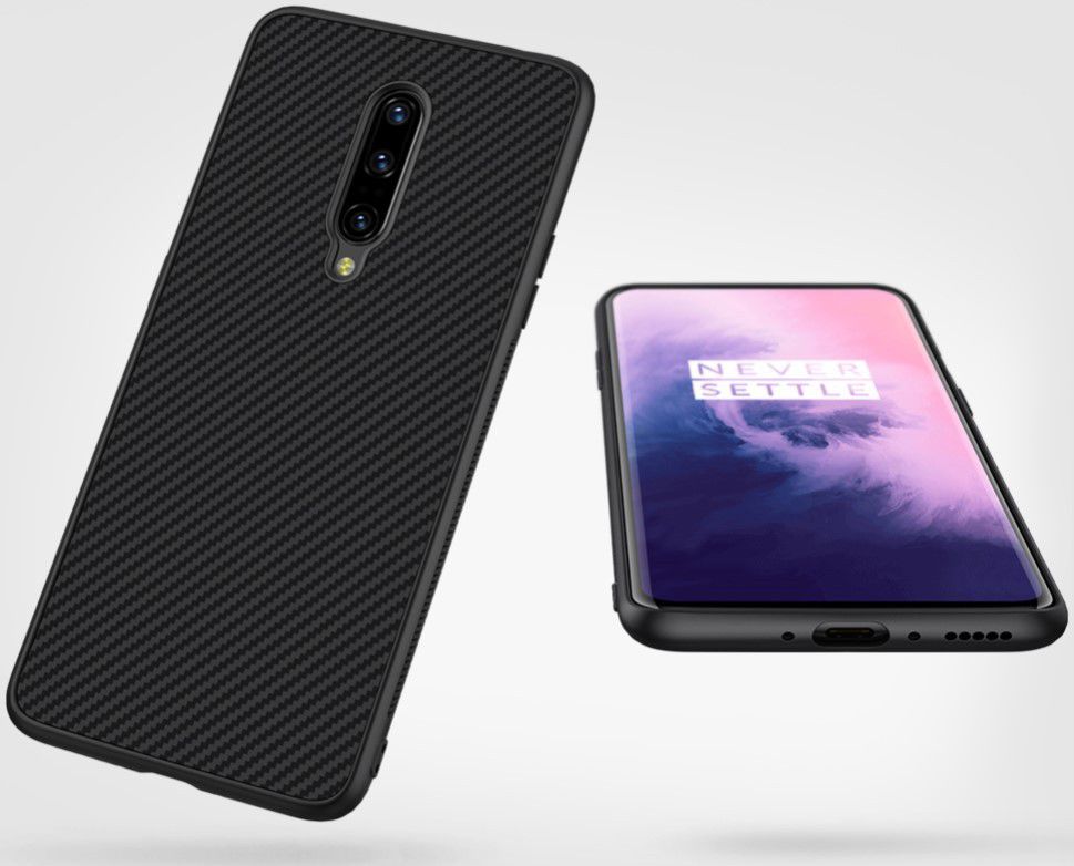 Nillkin Striped Hybride Hoesje OnePlus 7 Pro Zwart afbeelding 6