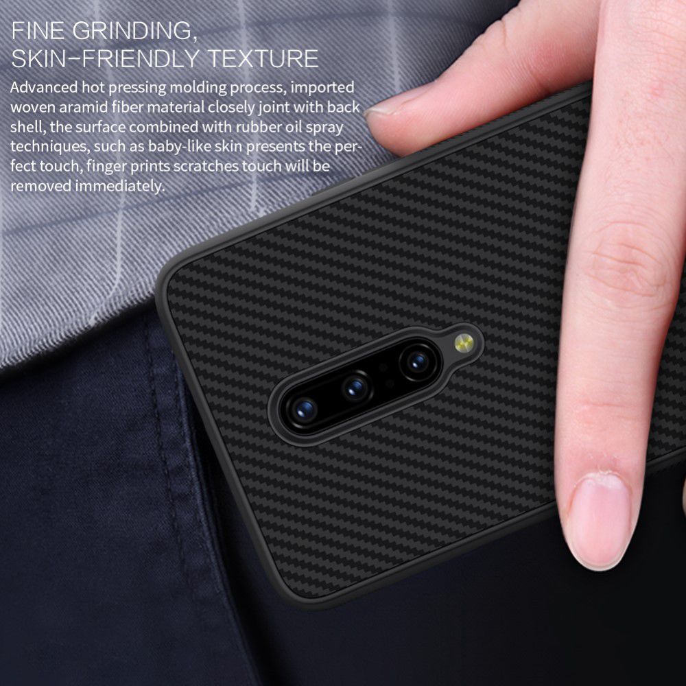 Nillkin Striped Hybride Hoesje OnePlus 7 Pro Zwart afbeelding 9