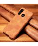 Huawei P30 Lite Retro Portemonnee Hoesje Bruin