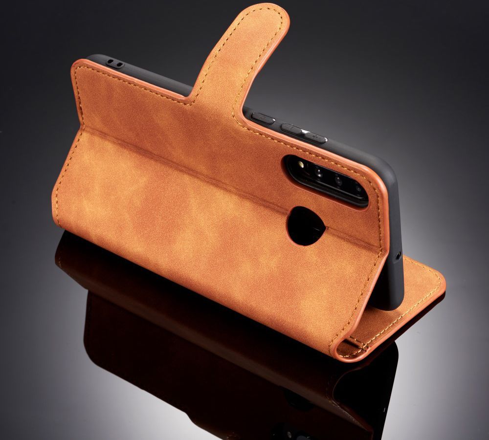 Huawei P30 Lite Retro Portemonnee Hoesje Bruin afbeelding 9