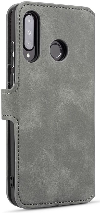 Huawei P30 Lite Retro Portemonnee Hoesje Grijs afbeelding 5