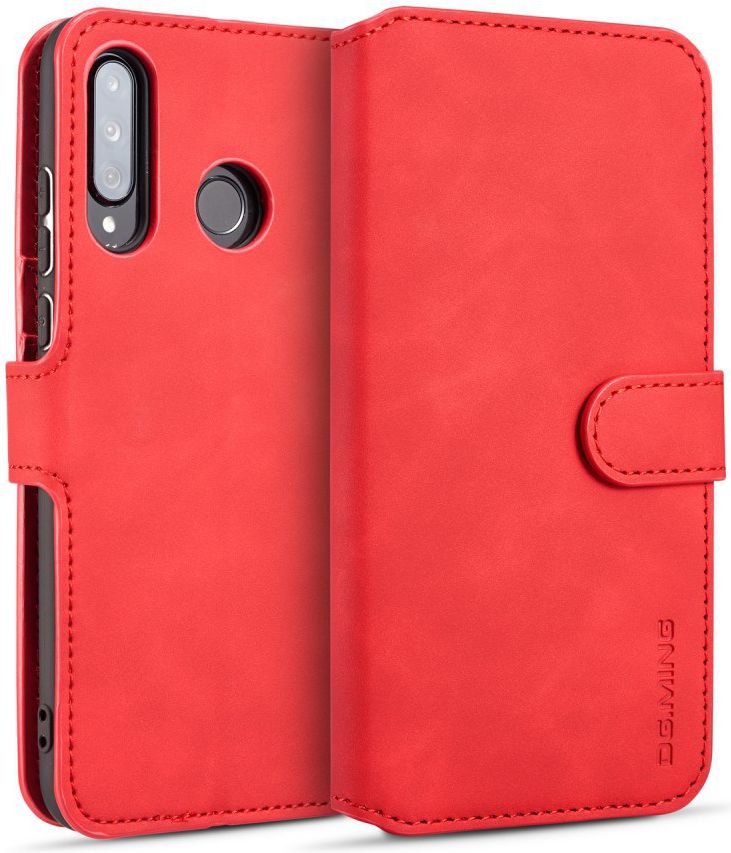 Huawei P30 Lite Retro Portemonnee Hoesje Rood afbeelding 2