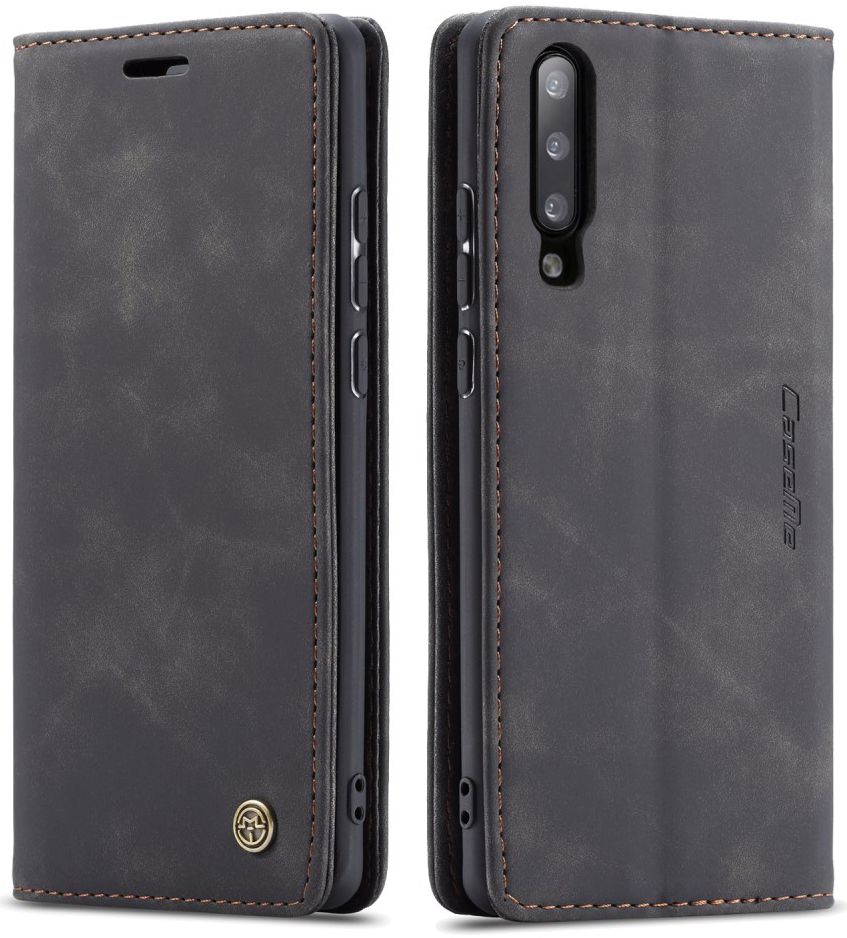 Samsung Galaxy A70 Retro Portemonnee Hoesje Zwart afbeelding 5
