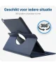 Apple iPad 2017 / 2018 / Air / Air 2 360° Draaibare Hoes Donker Blauw