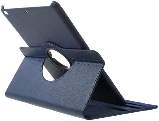 Apple iPad 2017 / 2018 / Air / Air 2 360° Draaibare Hoes Donker Blauw afbeelding 7