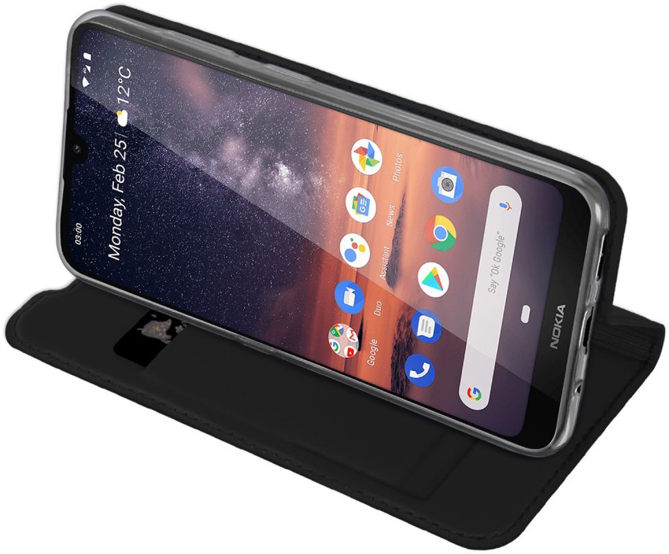 Dux Ducis Nokia 3.2 Bookcase Hoesje Zwart afbeelding 4