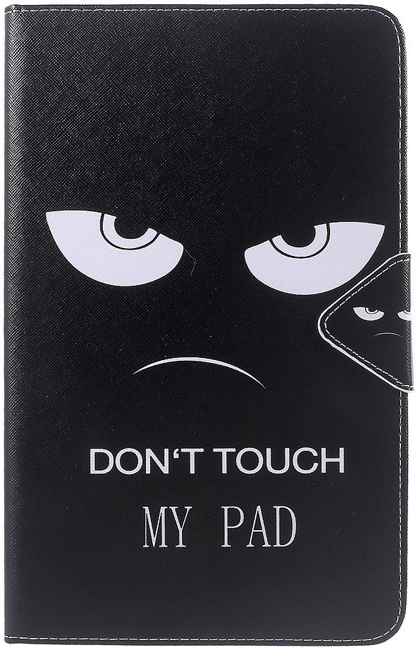 Samsung Galaxy Tab A 10.1 (2016) Portemonnee Hoesje Don't Touch Print afbeelding 1