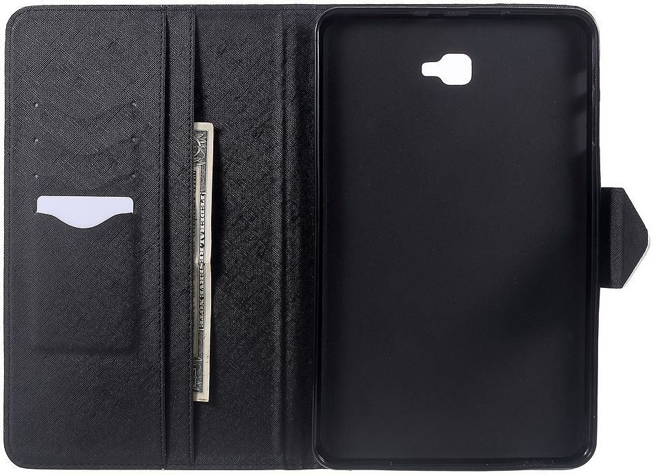 Samsung Galaxy Tab A 10.1 (2016) Portemonnee Hoesje Don't Touch Print afbeelding 4