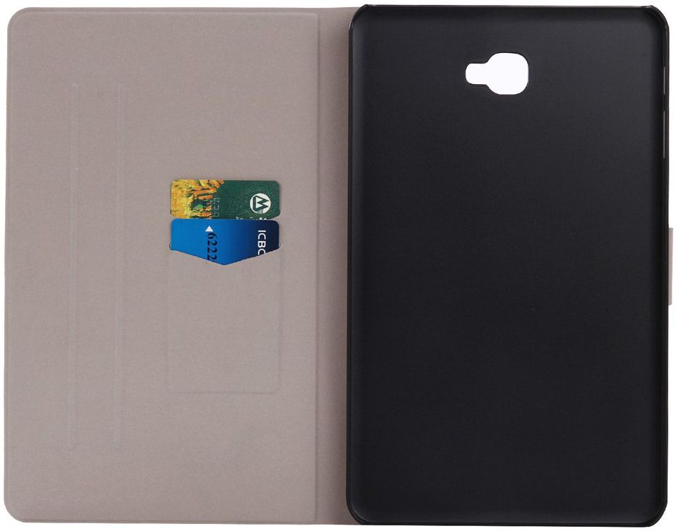 Samsung Galaxy Tab A 10.1 (2016) Portemonnee Hoesje Smile afbeelding 2