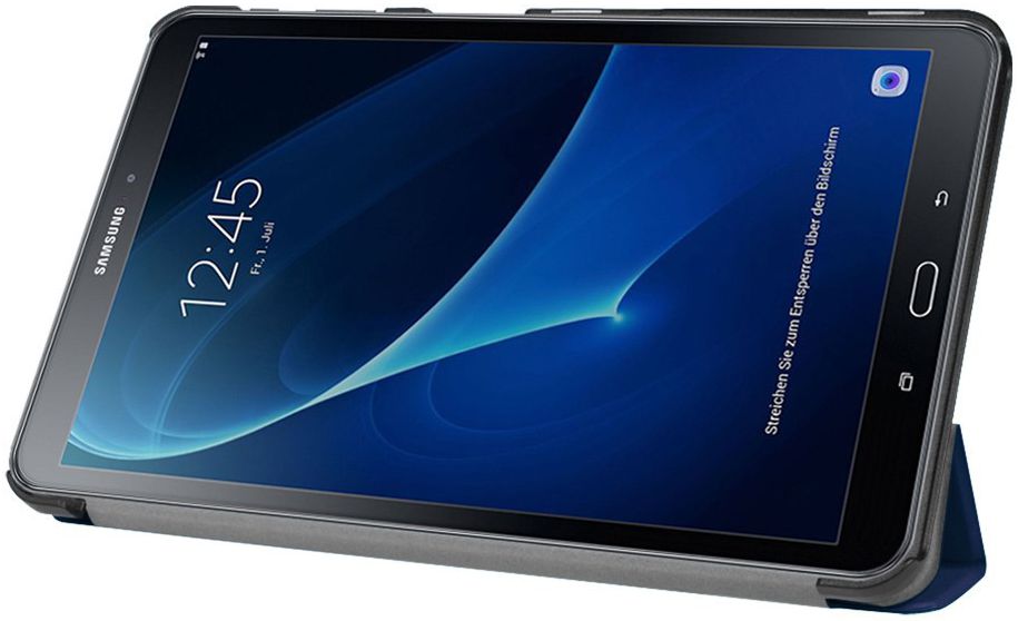 Samsung Galaxy Tab A 10.1 (2016) Tri-Fold Flip Case Blauw afbeelding 2