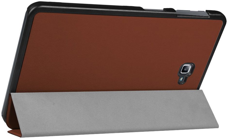 Samsung Galaxy Tab A 10.1 (2016) Tri-Fold Flip Case Bruin afbeelding 4