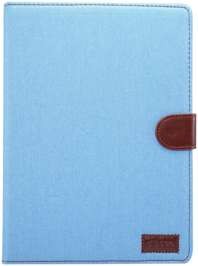 Apple iPad 2017 / 2018 / Air / Air 2 Jeans Portemonnee Hoesje Blauw afbeelding 1