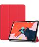 Apple iPad Pro 12.9 (2018) Tri-Fold Flip Case Rood