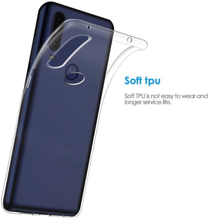 Motorola One Vision Hoesje Dun TPU Transparant afbeelding 2