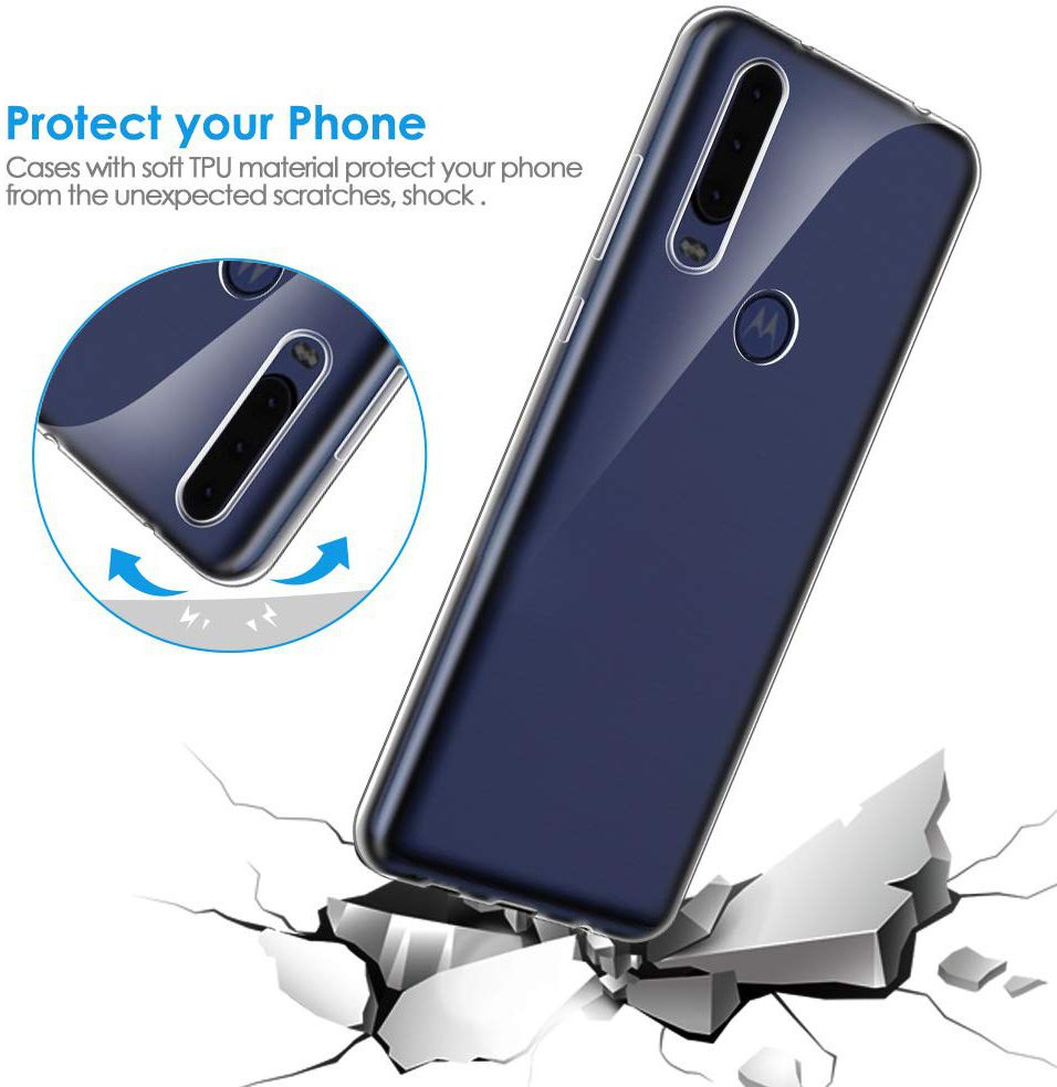 Motorola One Vision Hoesje Dun TPU Transparant afbeelding 4