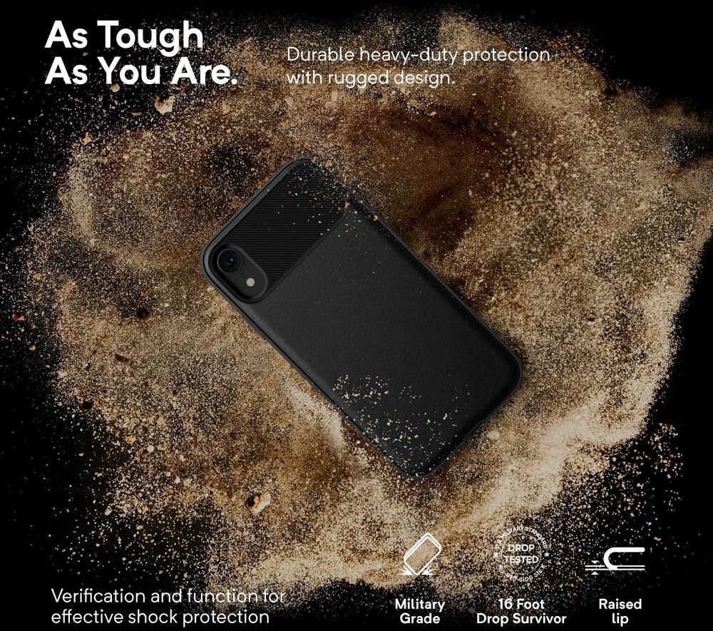 Caseology Vault Apple iPhone XR Hoesje Zwart afbeelding 4