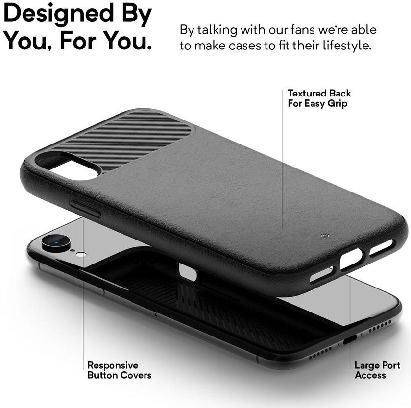 Caseology Vault Apple iPhone XR Hoesje Zwart afbeelding 6