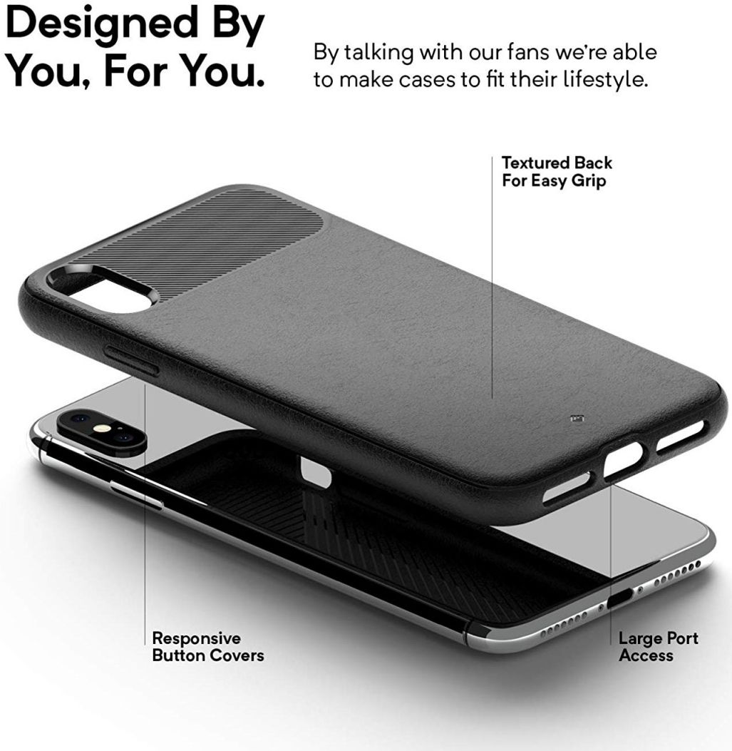 Caseology Vault Apple iPhone XS Max Hoesje Zwart afbeelding 6