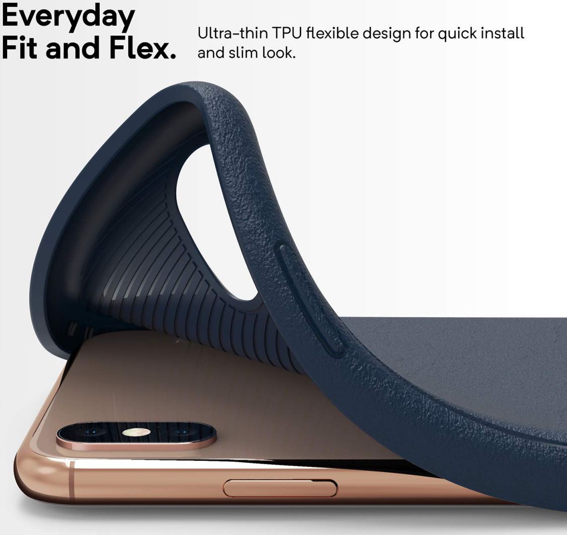 Caseology Vault Apple iPhone XS Max Hoesje Blauw afbeelding 2