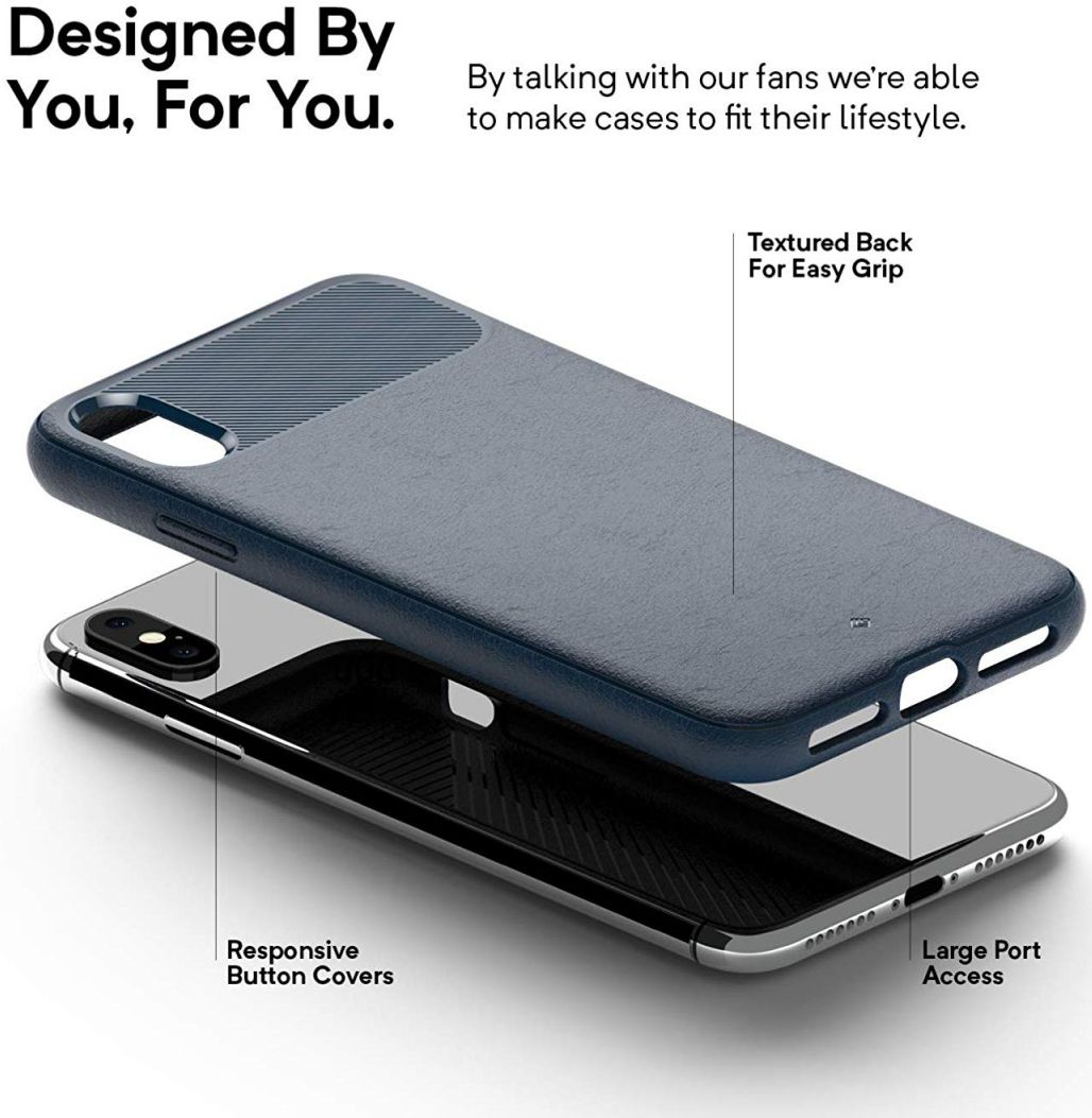 Caseology Vault Apple iPhone XS Max Hoesje Blauw afbeelding 6