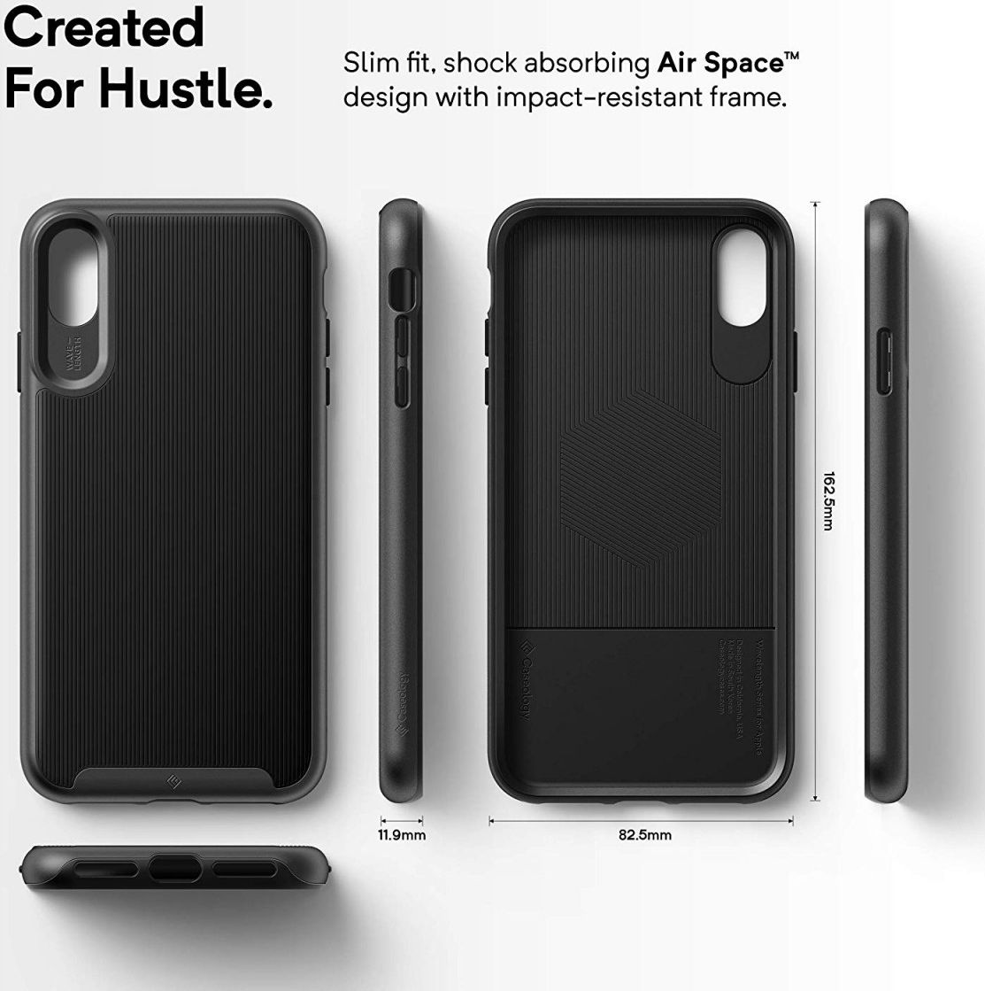 Caseology Wavelength Apple iPhone XS Max Hoesje Zwart afbeelding 2