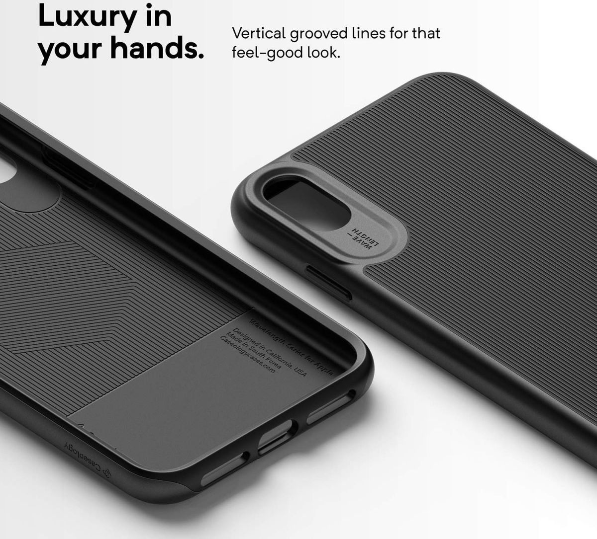 Caseology Wavelength Apple iPhone XS Max Hoesje Zwart afbeelding 4
