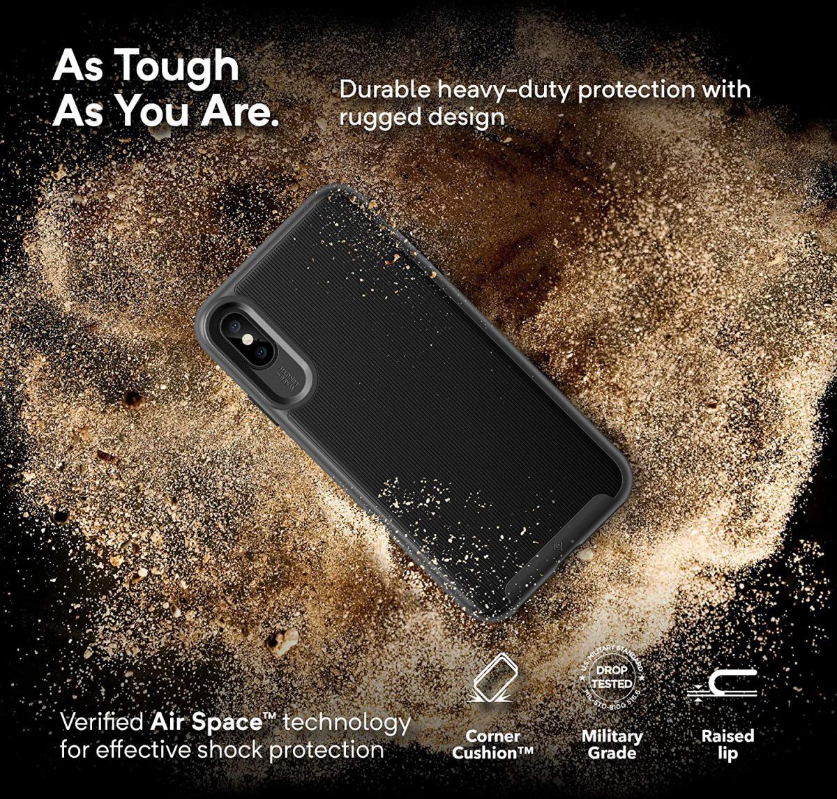 Caseology Wavelength Apple iPhone XS Max Hoesje Zwart afbeelding 10
