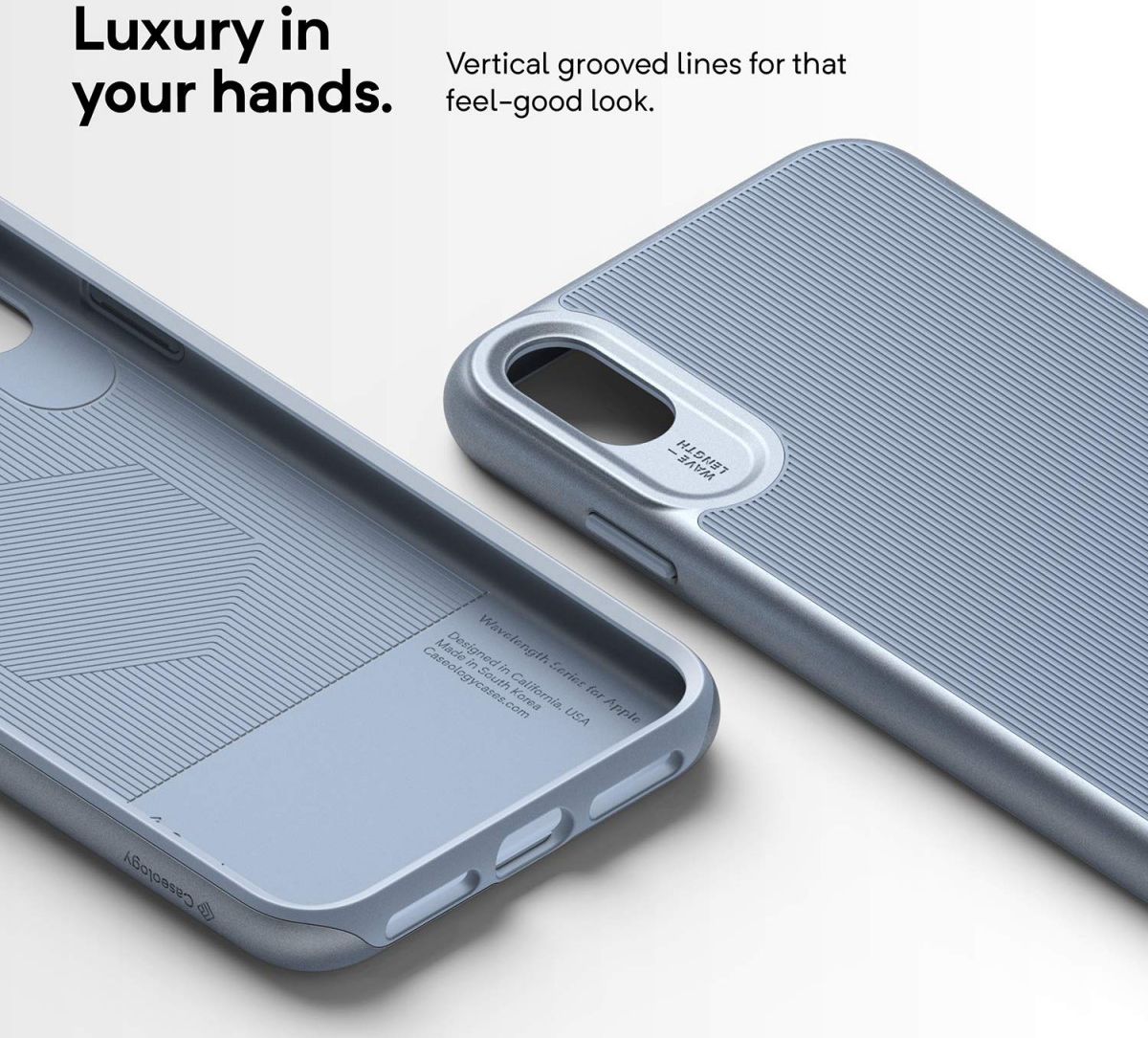 Caseology Wavelength Apple iPhone XS Max Hoesje Licht Blauw afbeelding 4