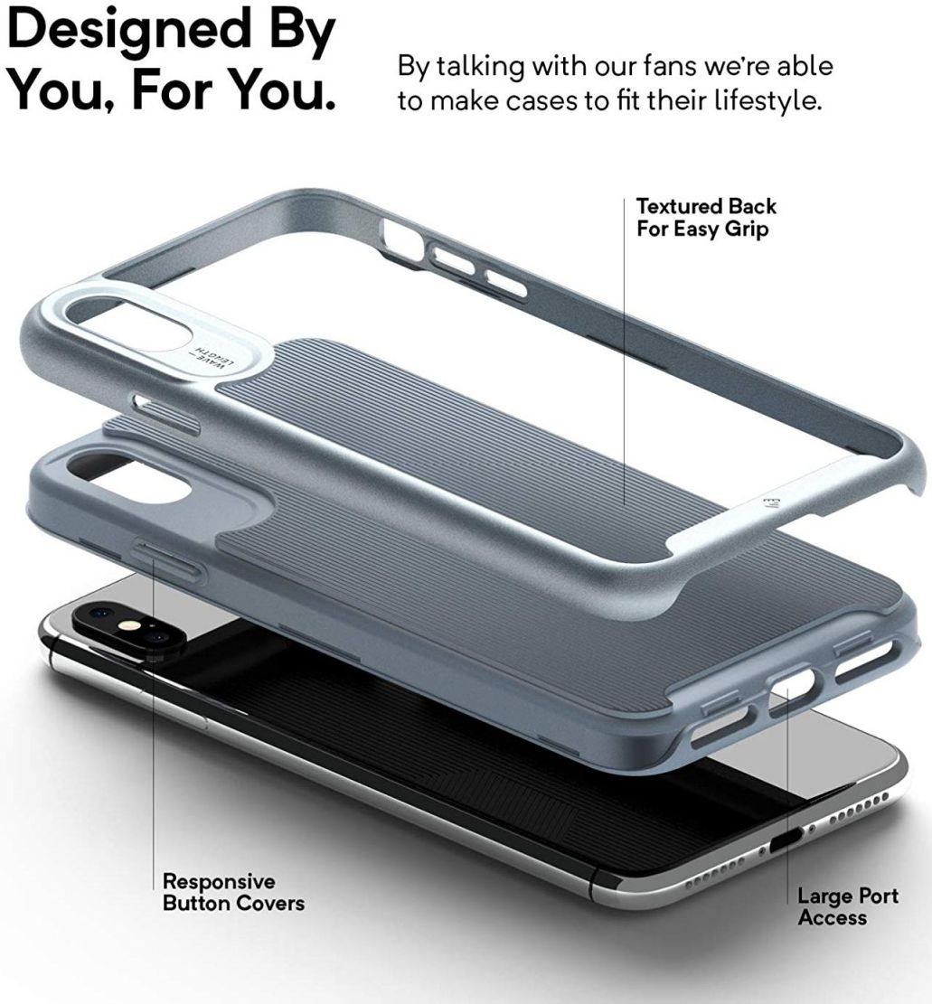 Caseology Wavelength Apple iPhone XS Max Hoesje Licht Blauw afbeelding 6