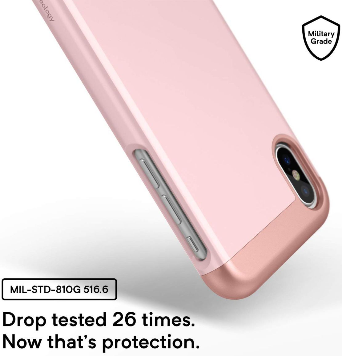 Caseology Savoy Apple iPhone XS / X Hoesje Roze Goud afbeelding 5
