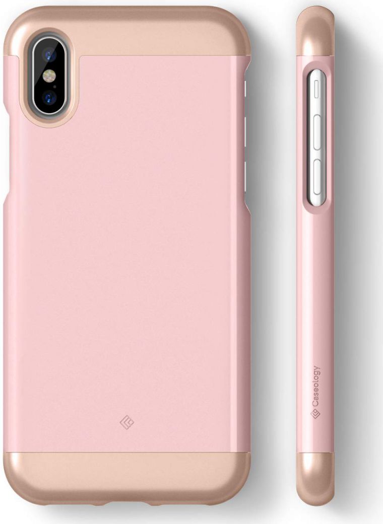 Caseology Savoy Apple iPhone XS / X Hoesje Roze Goud afbeelding 7