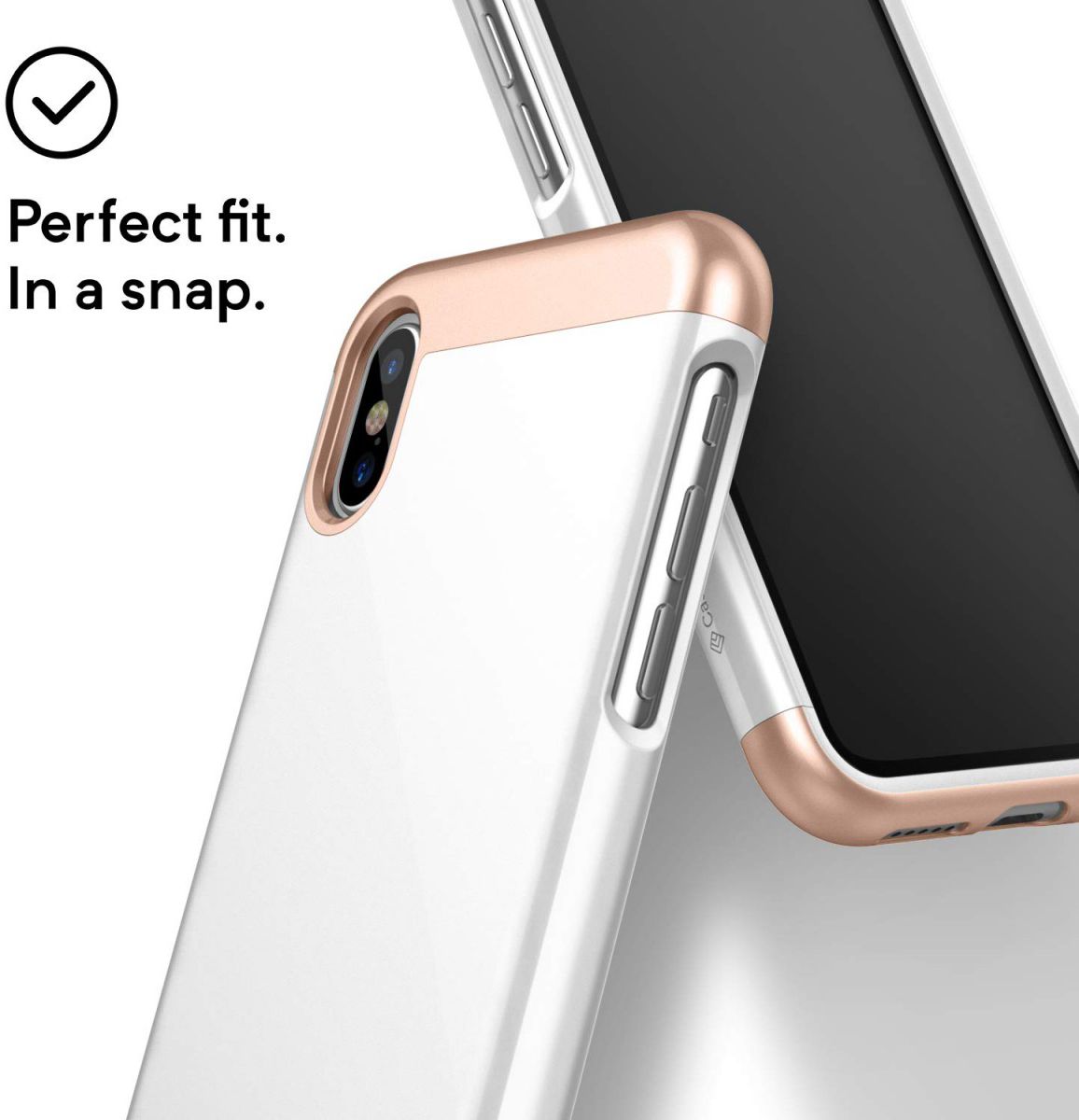 Caseology Savoy Apple iPhone XS / X Hoesje Wit afbeelding 2