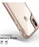Caseology Skyfall Apple iPhone XS / X Hoesje Transparant/Roze Goud
