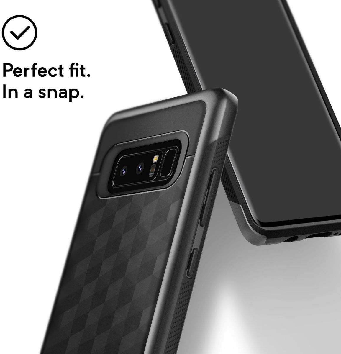 Caseology Parallax Samsung Galaxy Note 8 Hoesje Zwart afbeelding 2