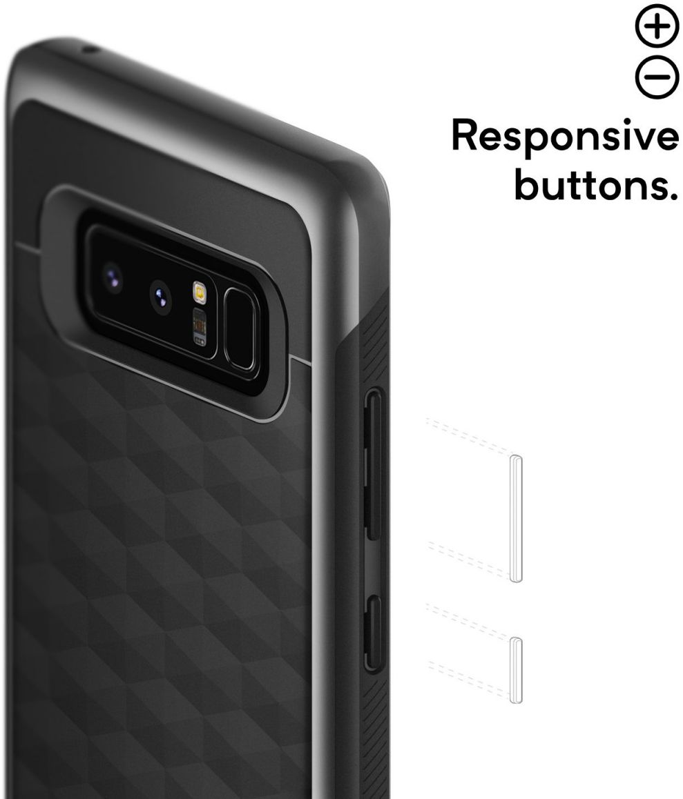 Caseology Parallax Samsung Galaxy Note 8 Hoesje Zwart afbeelding 6