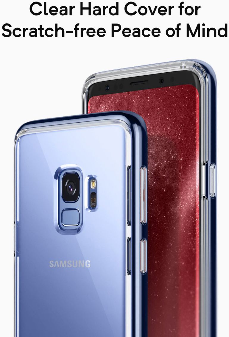 Caseology Skyfall Samsung Galaxy S9 Hoesje Transparant/Blauw afbeelding 5