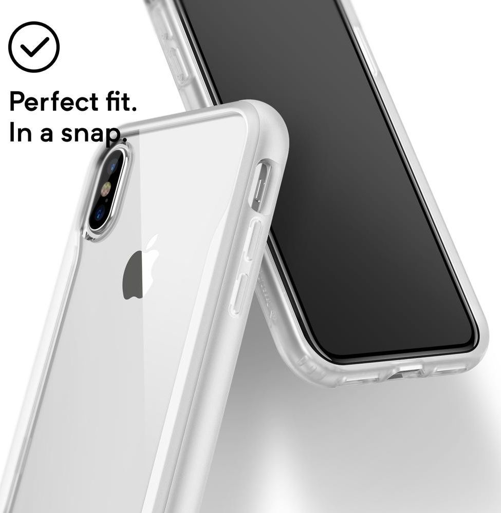 Caseology Coastline Apple iPhone XS / X Hoesje Transparant/Wit afbeelding 2