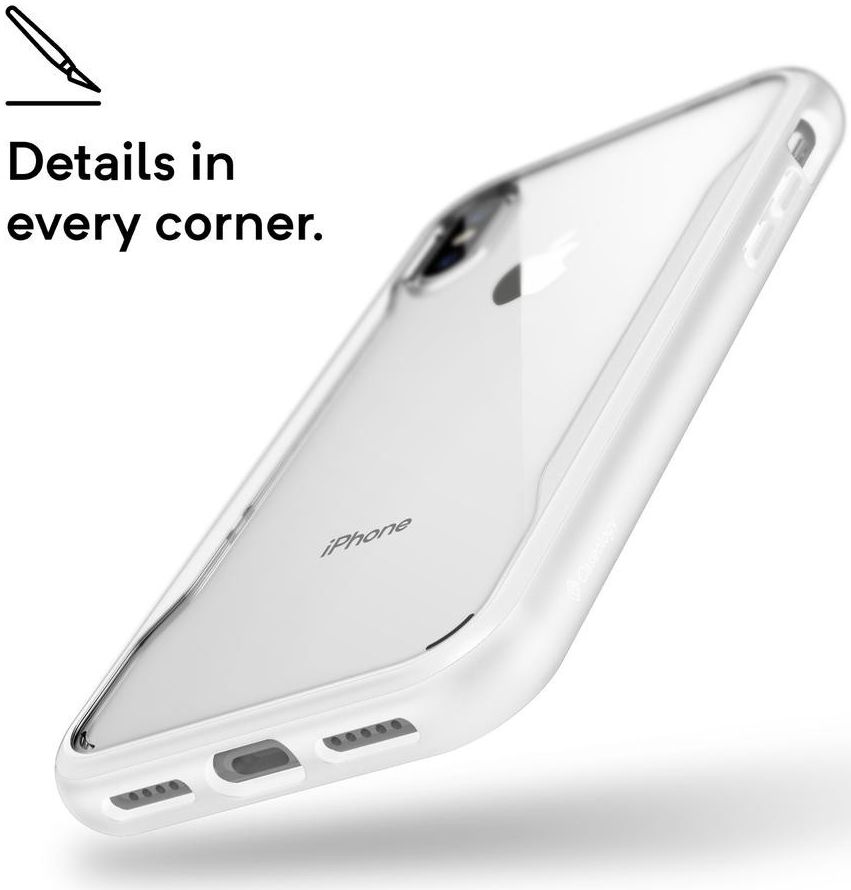 Caseology Coastline Apple iPhone XS / X Hoesje Transparant/Wit afbeelding 4
