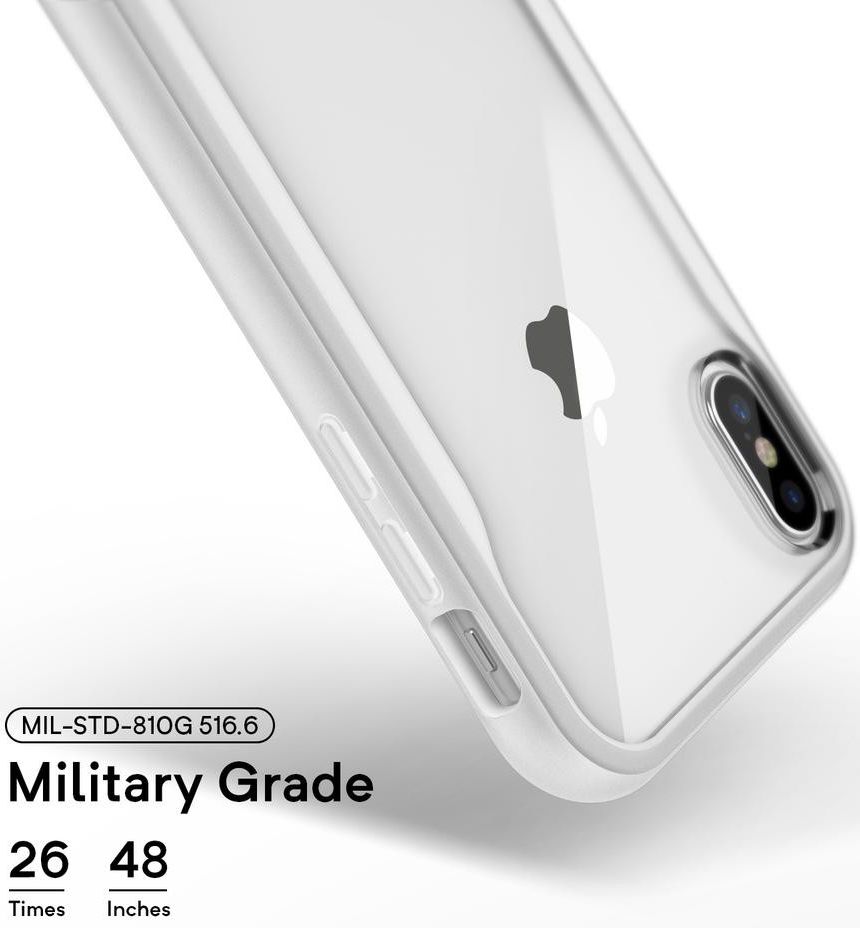 Caseology Coastline Apple iPhone XS / X Hoesje Transparant/Wit afbeelding 5
