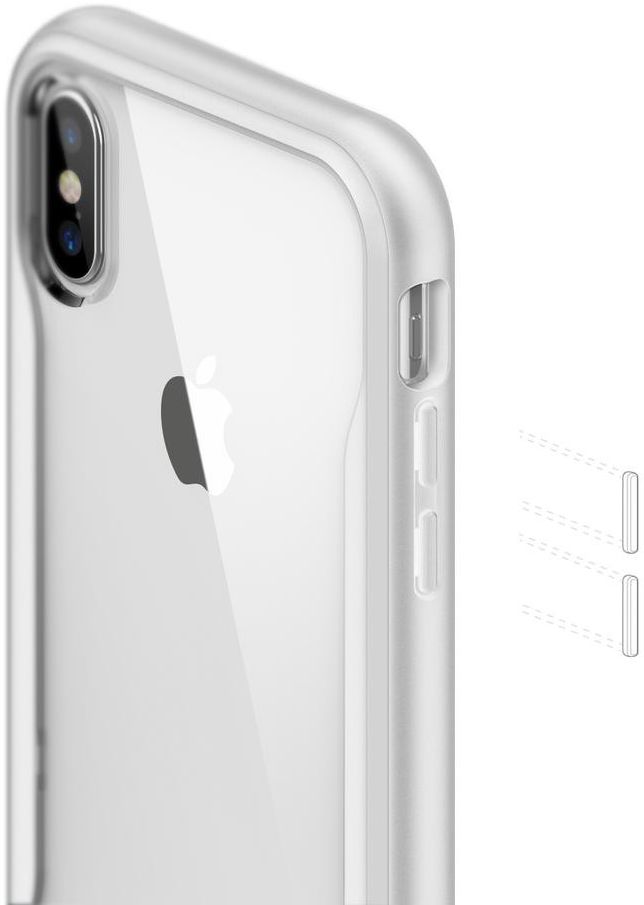 Caseology Coastline Apple iPhone XS / X Hoesje Transparant/Wit afbeelding 6