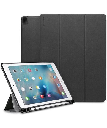 Ringke Smart Case iPad Pro 12.9 (2017) Flip Hoes met Standaard Zwart Hoesjes