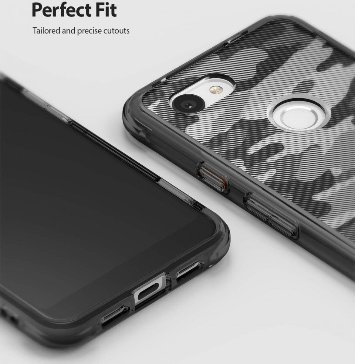 Ringke Fusion Google Pixel 3a Hoesje Camo Zwart afbeelding 5