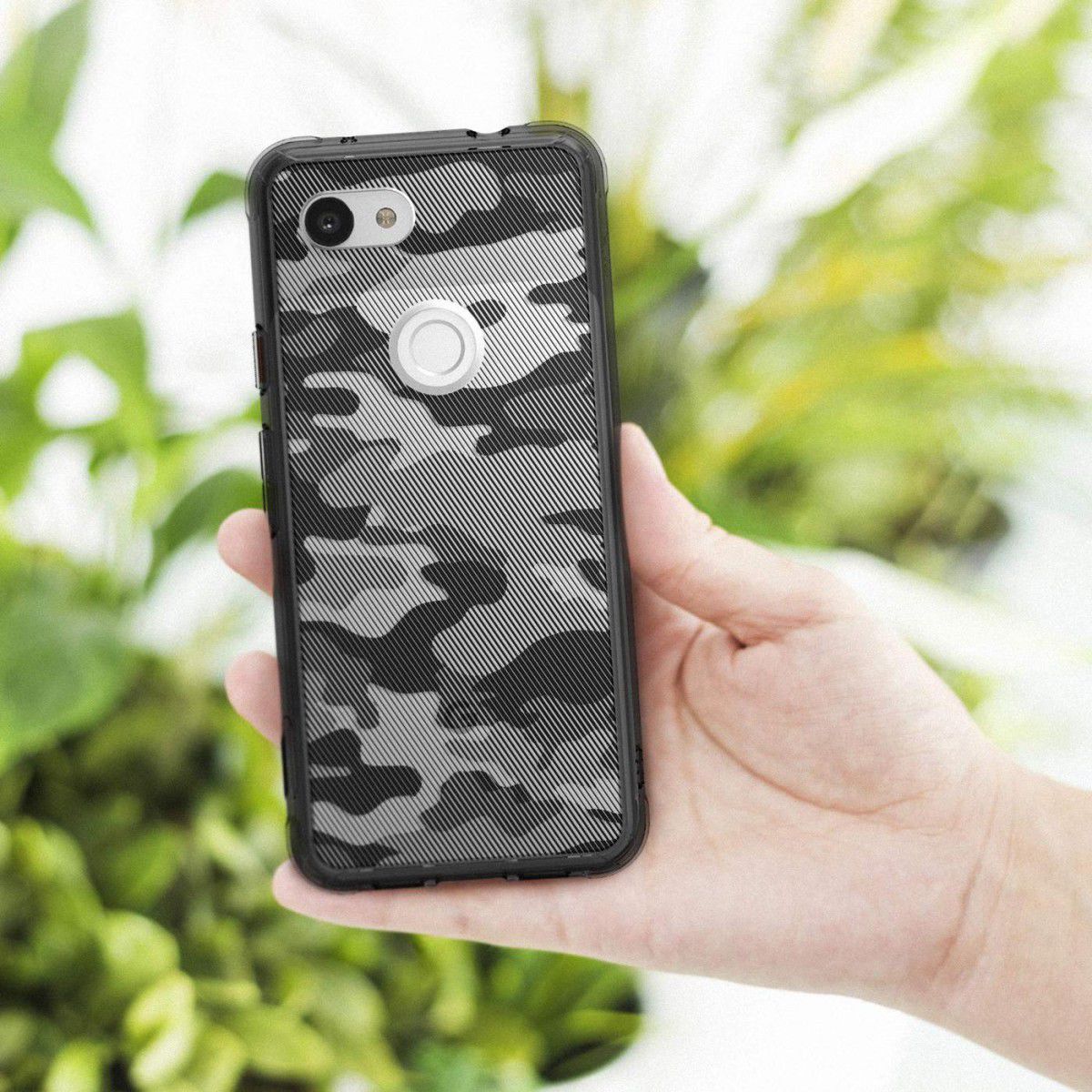 Ringke Fusion Google Pixel 3a Hoesje Camo Zwart afbeelding 6