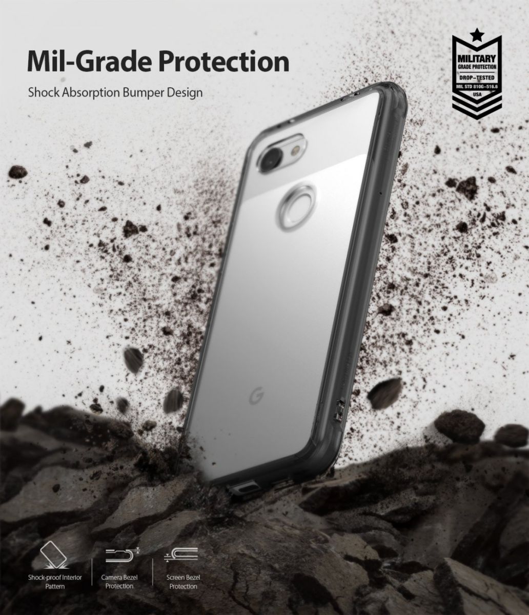 Ringke Fusion Google Pixel 3a XL Hoesje Zwart afbeelding 2