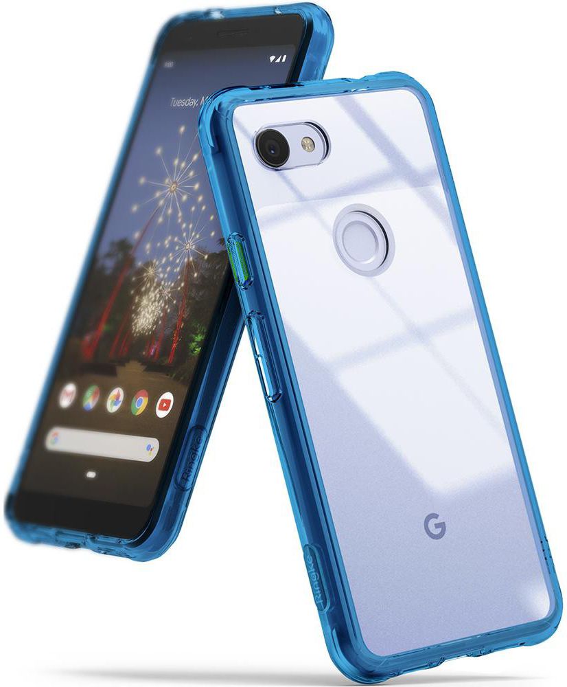 Ringke Fusion Google Pixel 3a XL Hoesje Blauw afbeelding 1
