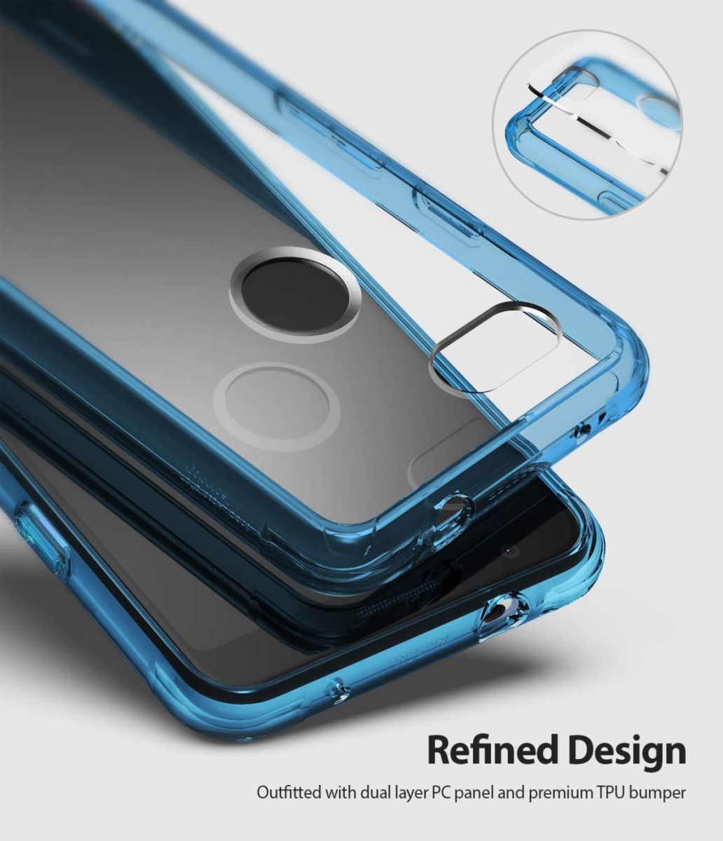 Ringke Fusion Google Pixel 3a XL Hoesje Blauw afbeelding 4