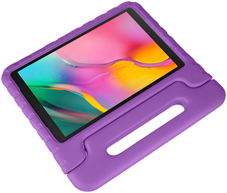 Samsung Galaxy Tab A 10.1 (2016) Kinder Tablethoes met Handvat Paars afbeelding 2