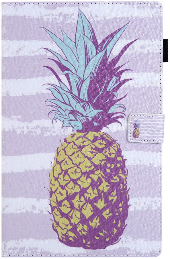 Samsung Galaxy Tab A 10.1 (2019) Portemonnee Hoesje Ananas Print afbeelding 1